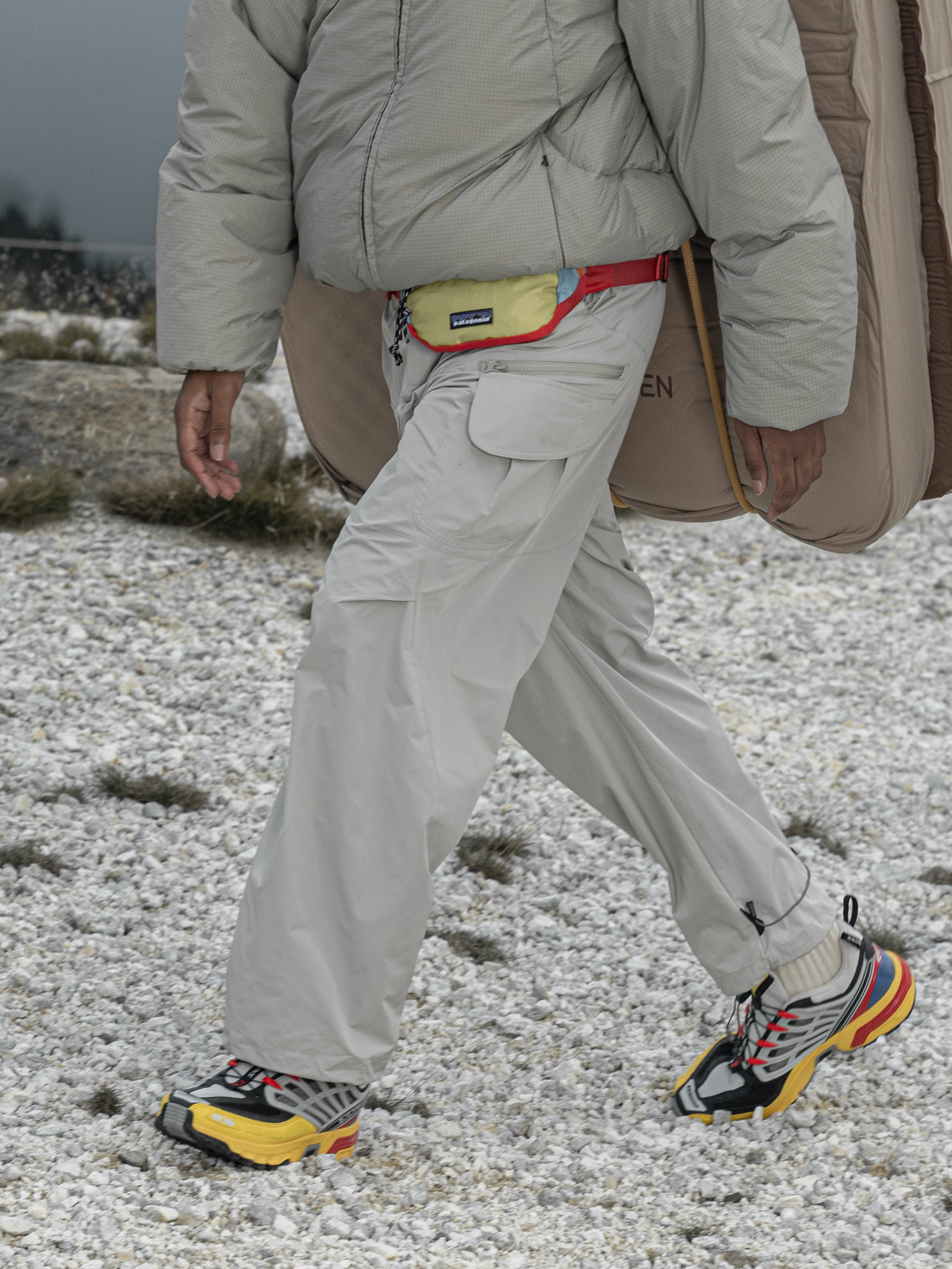 Multi-Pocket Tailored Drawstring Straight-Leg Pants