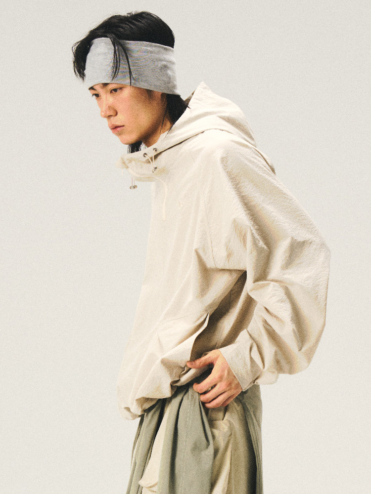 Seersucker Hooded Jacket