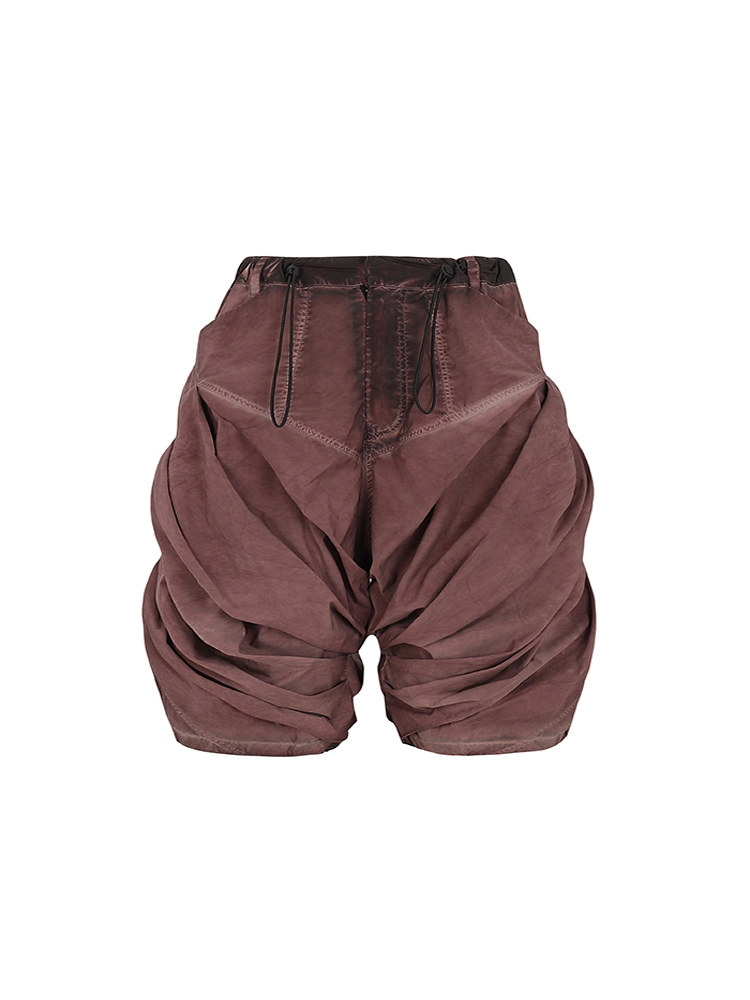 Multi-Layer 3D Pleated Shorts