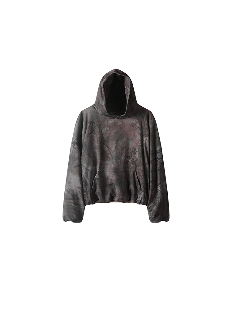 FORESTCAMO Faded Camo Print Hoodie