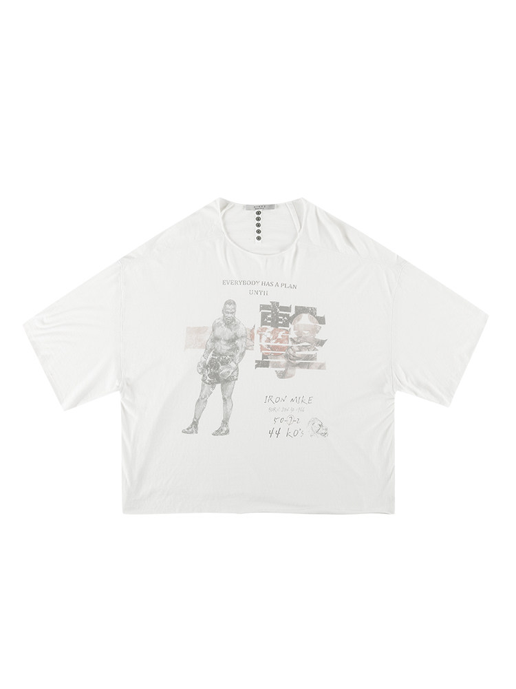 Iron Fist Graphic Cropped Sleeve Tee