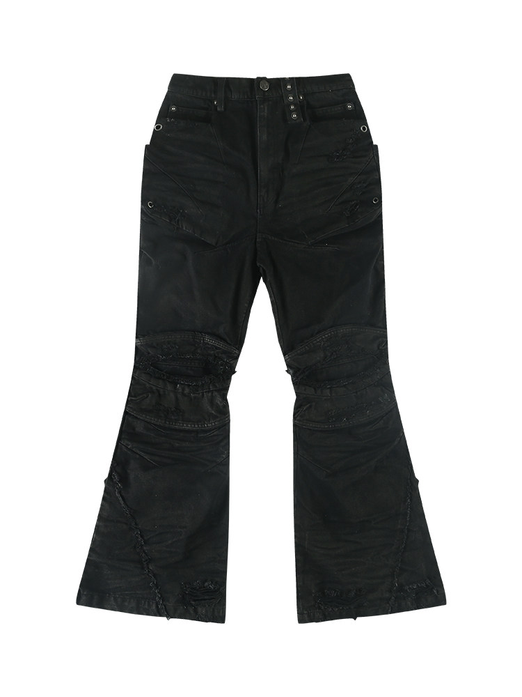 MEGA Distressed Waxed Jeans