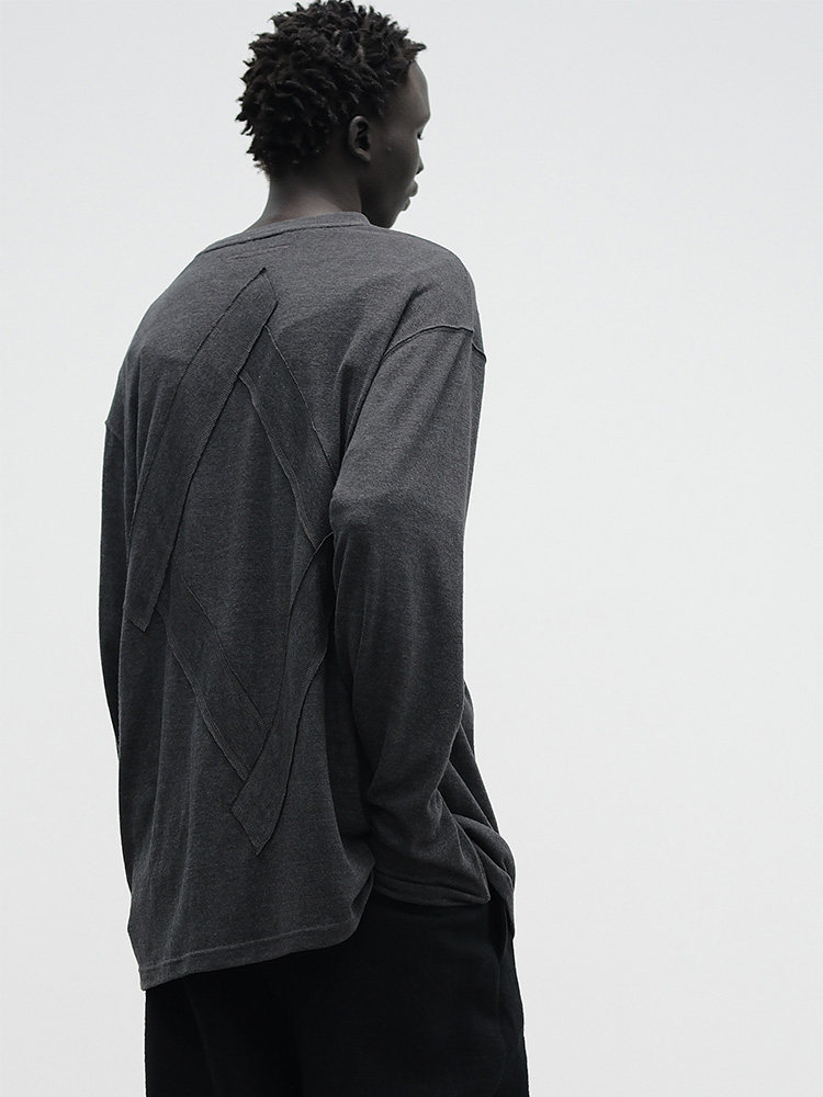 Graphic Patch Long Sleeve T-Shirt