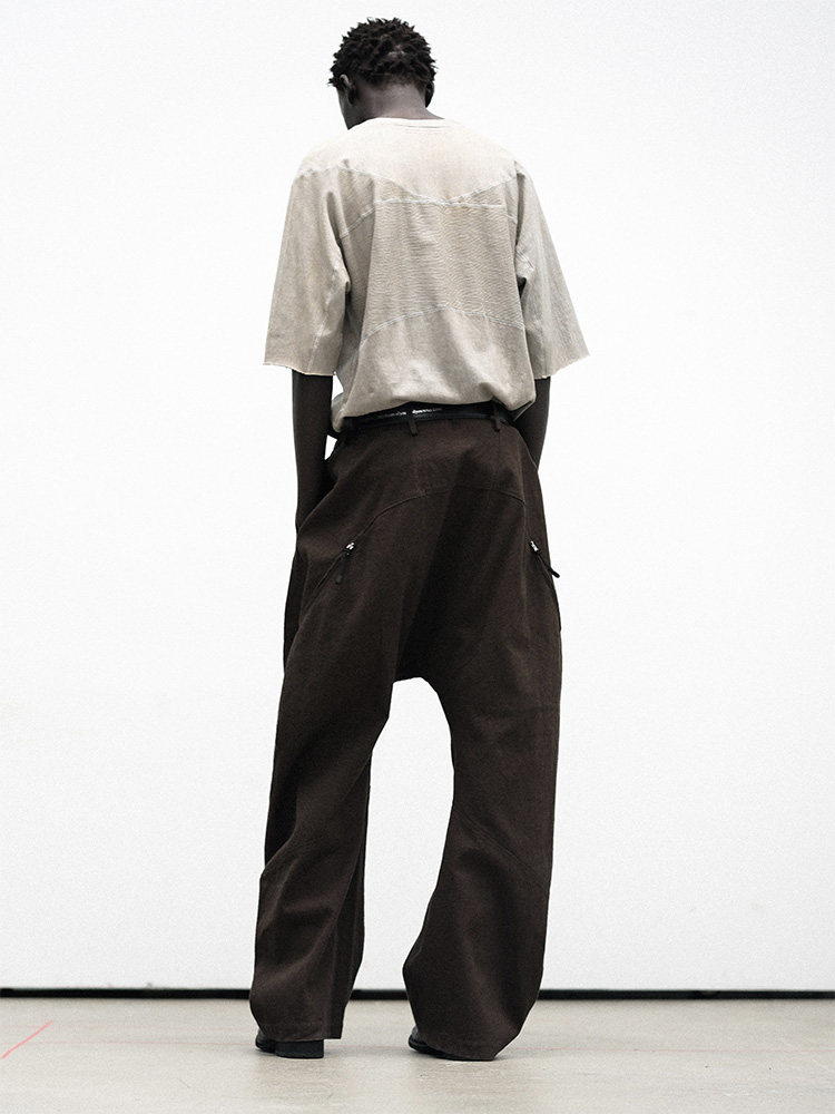 Curved-Knife Spiral Pants