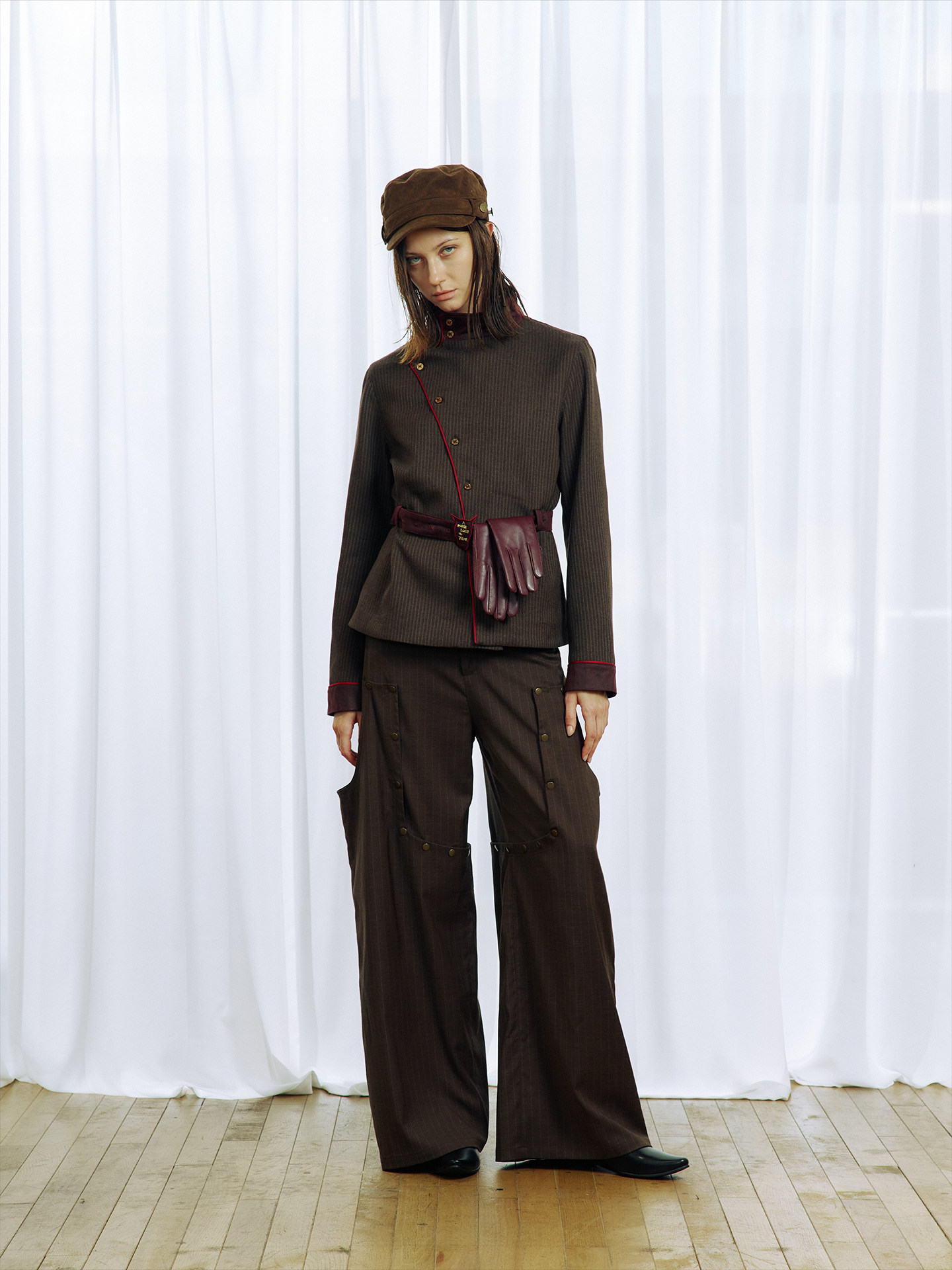 Detachable Striped Casual Breeches