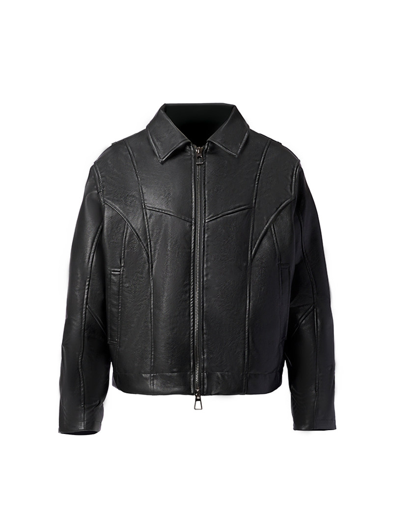 Black Domain Heavyweight Leather Condor Jacket