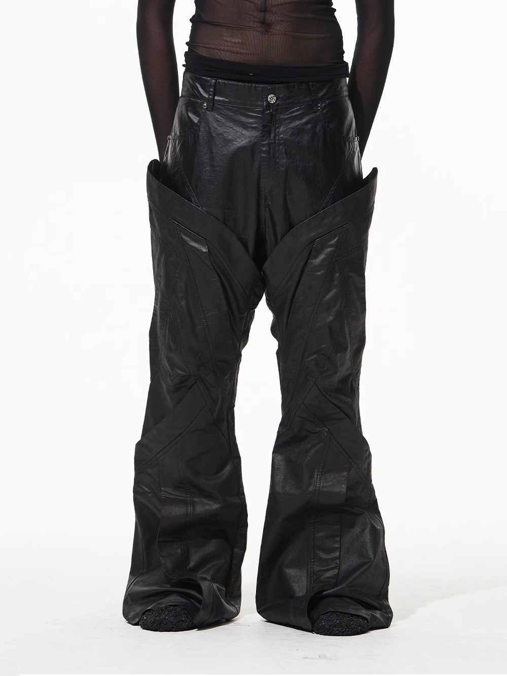 BLINDNOPLAN Faux Two-Piece External Flap Pants