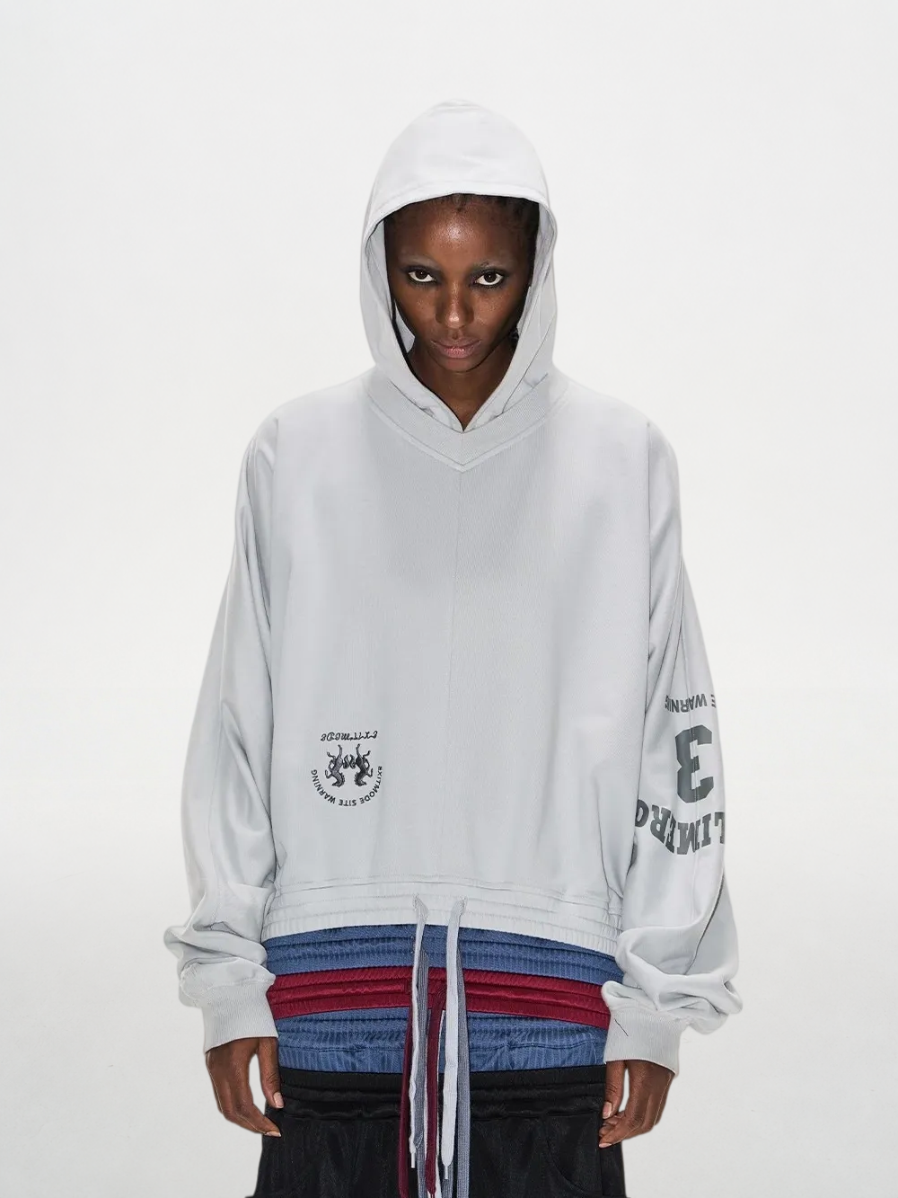 Multi-Layered Waistband Hoodie