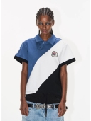 Blue white black