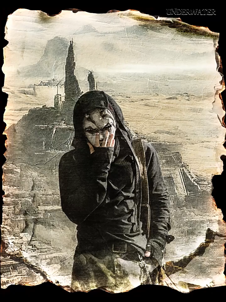 国内で当店のみ UNDERWATER - Wasteland Wrap Durag UNDERWATER Wasteland Wrap Durag