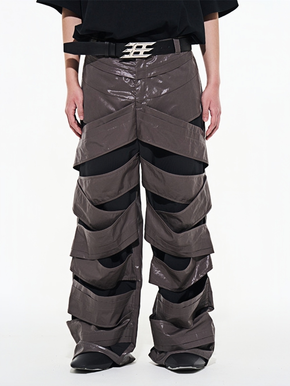 Disjointed And Intertwined Straight Leg Pants