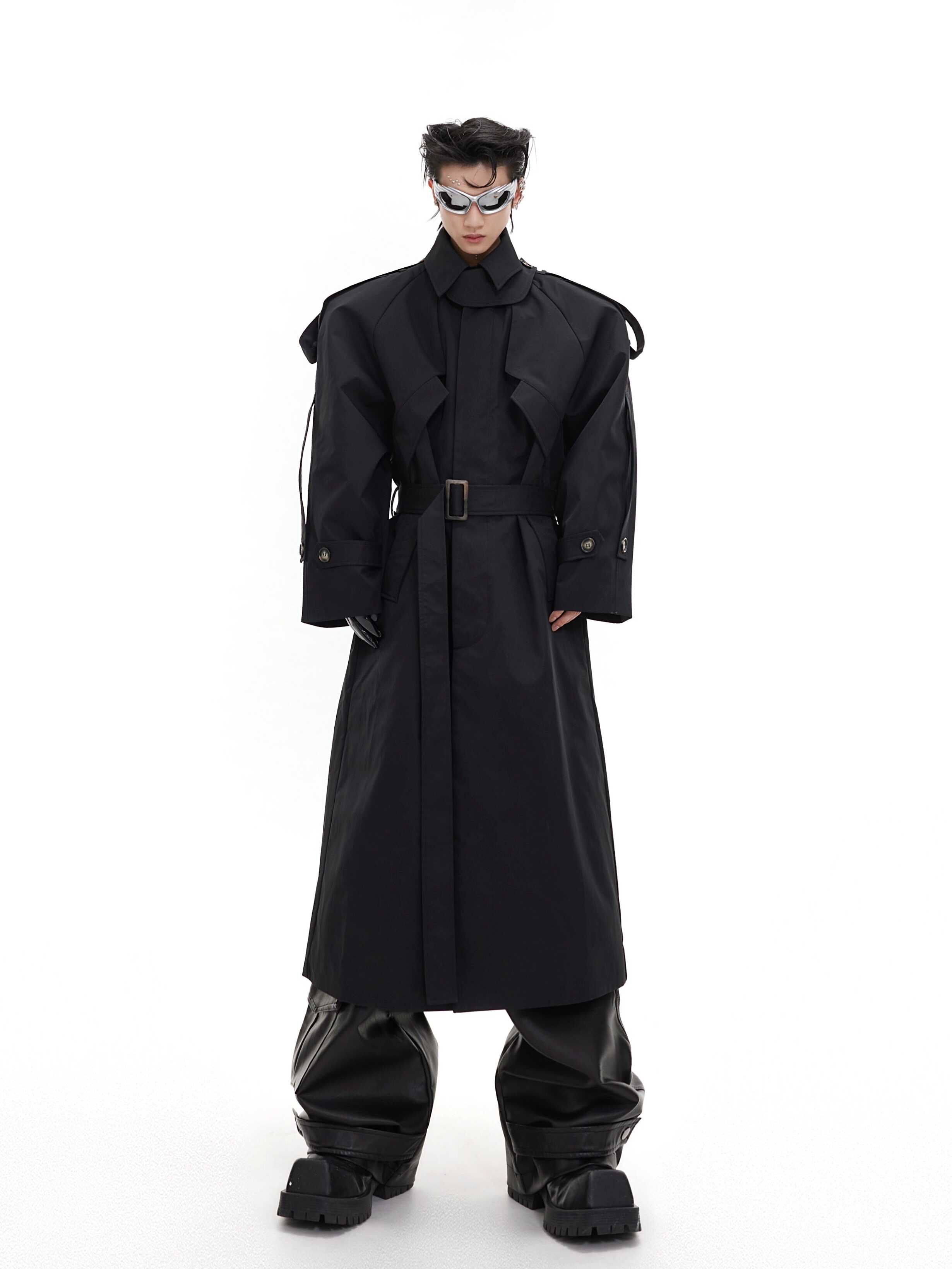 Deconstructed Long Trench Coat