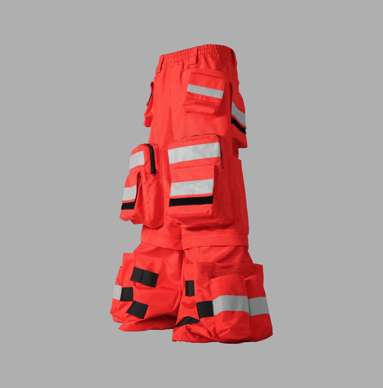Reflective-Stripe Concept Cargo Pants