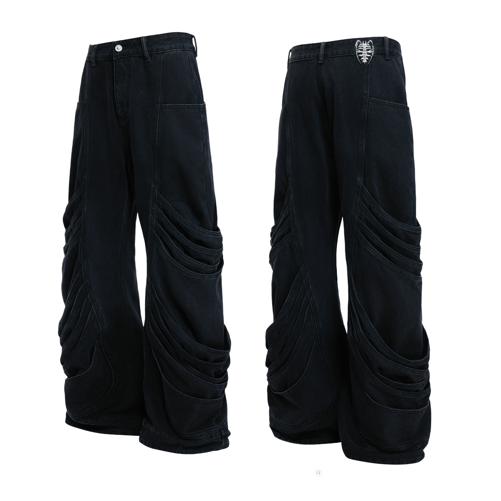 Heavyweight Deconstructed Wash Jeans