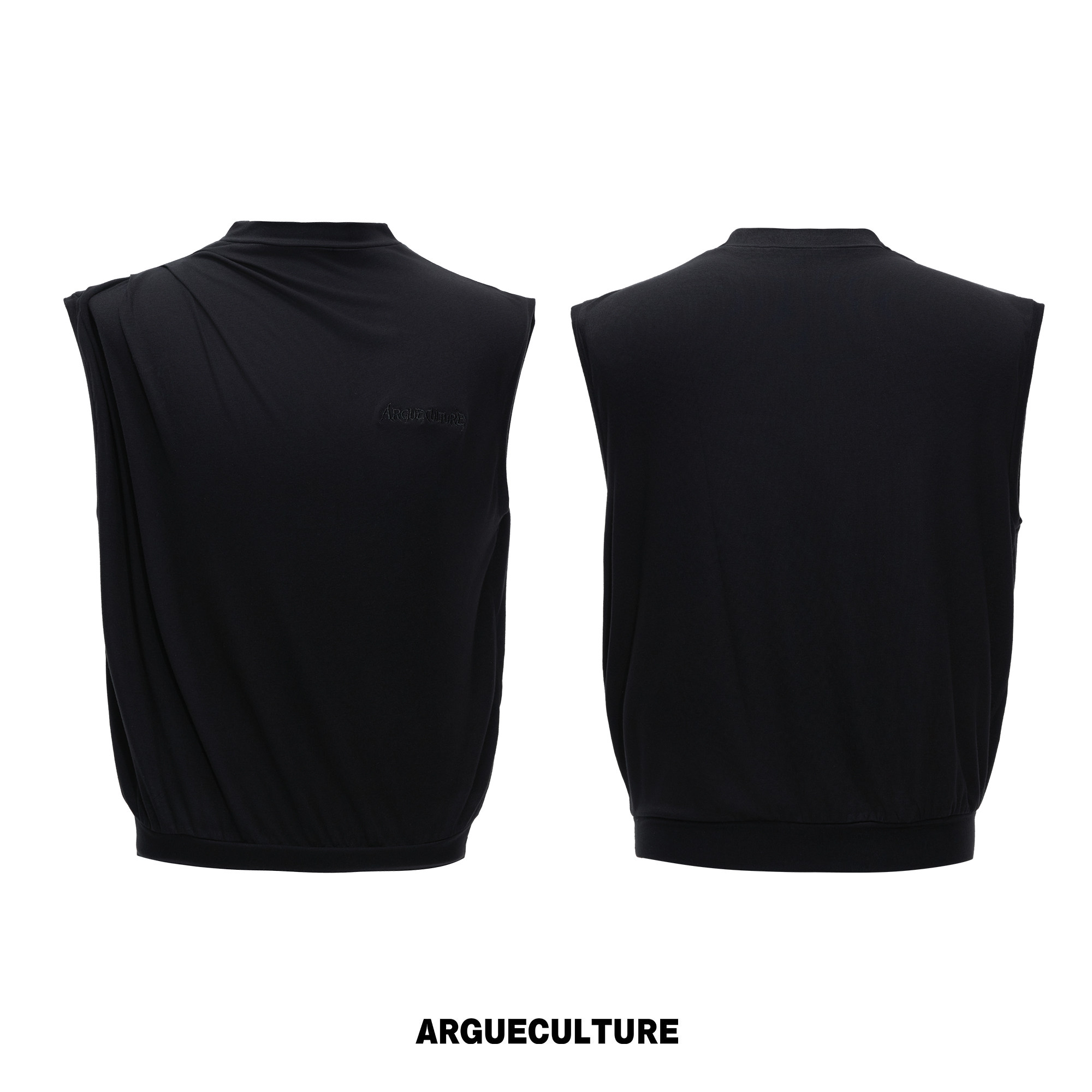 Cool-Touch Skin-Friendly Stretch Embroidered Sleeveless T-Shirt