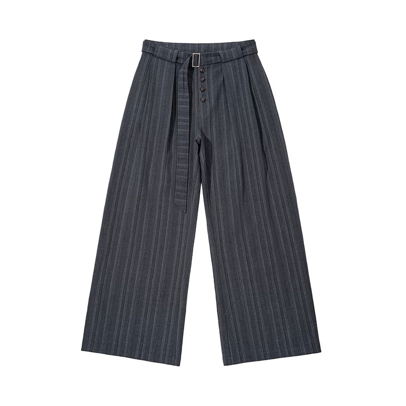 Dzi Stripe Wide-Leg Trousers