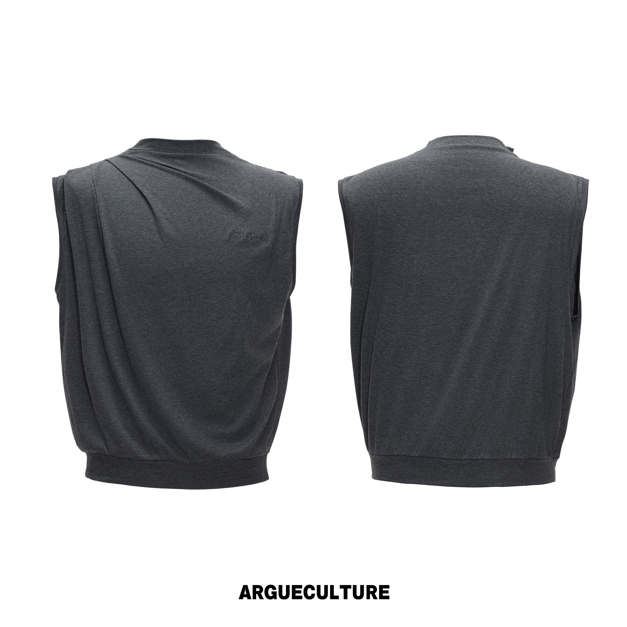 Cool-Touch Skin-Friendly Stretch Embroidered Sleeveless T-Shirt