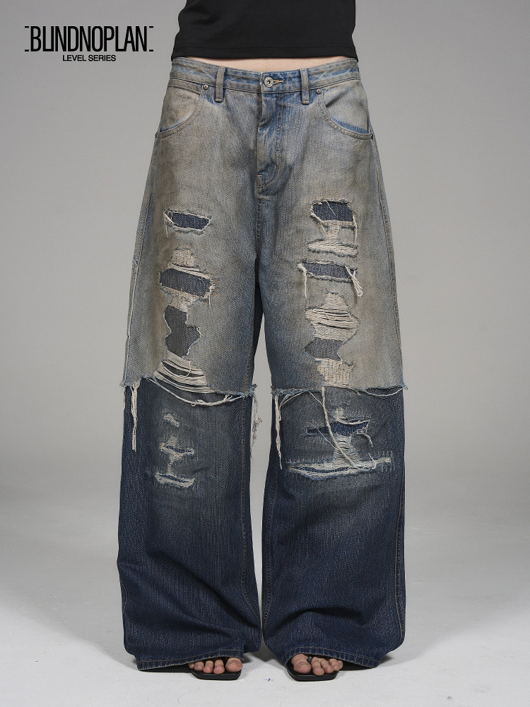 BLINDNOPLAN Level Series Retro Double-Waist Pleated Track Pants