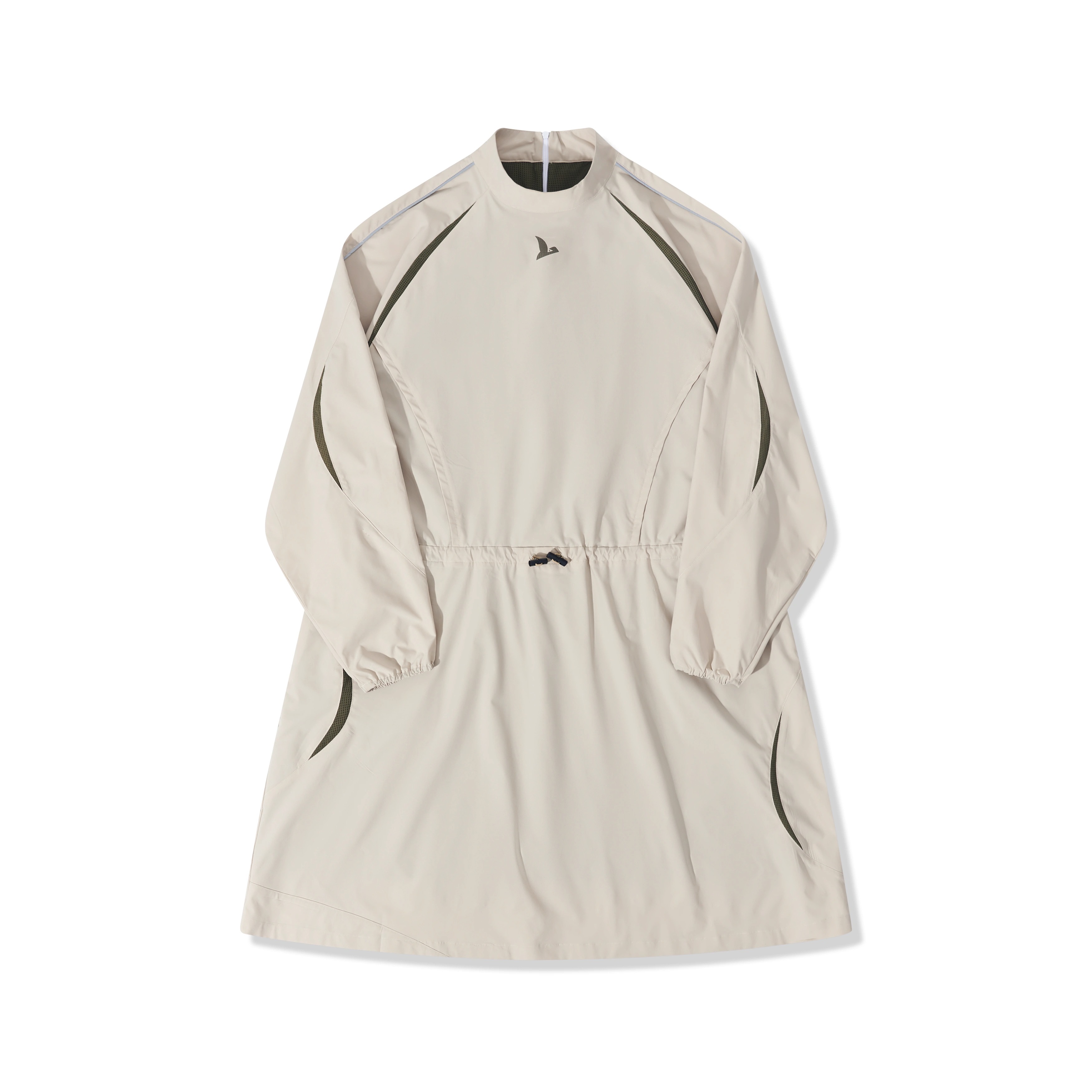 HALCYON 24SS Long-Sleeve Breathable Patchwork Dress