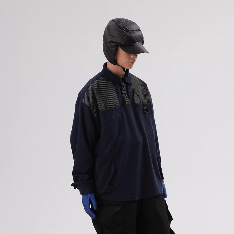 HALCYON 22AW Spliced Polo Shirt