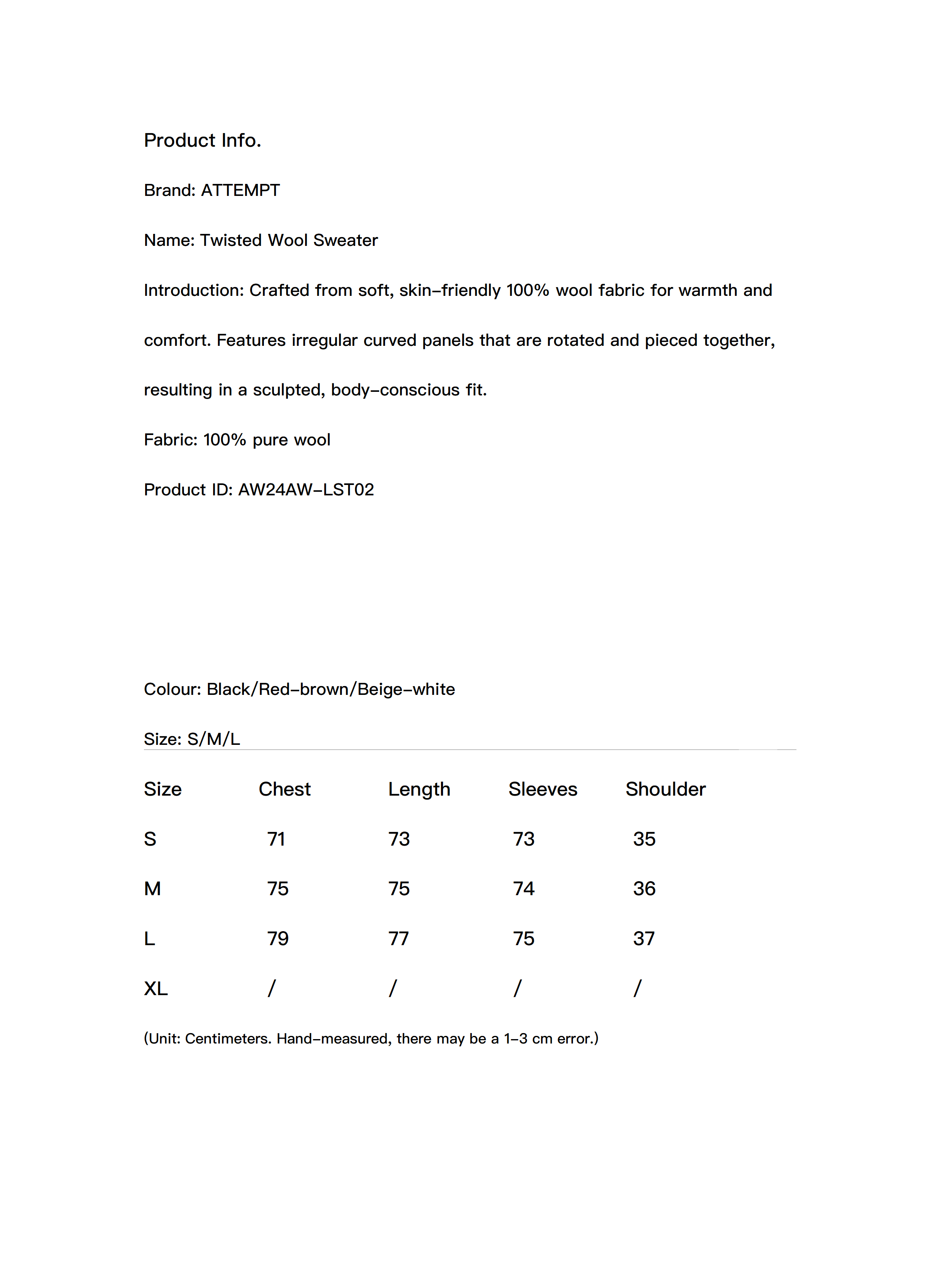 Twisted Wool Sweater