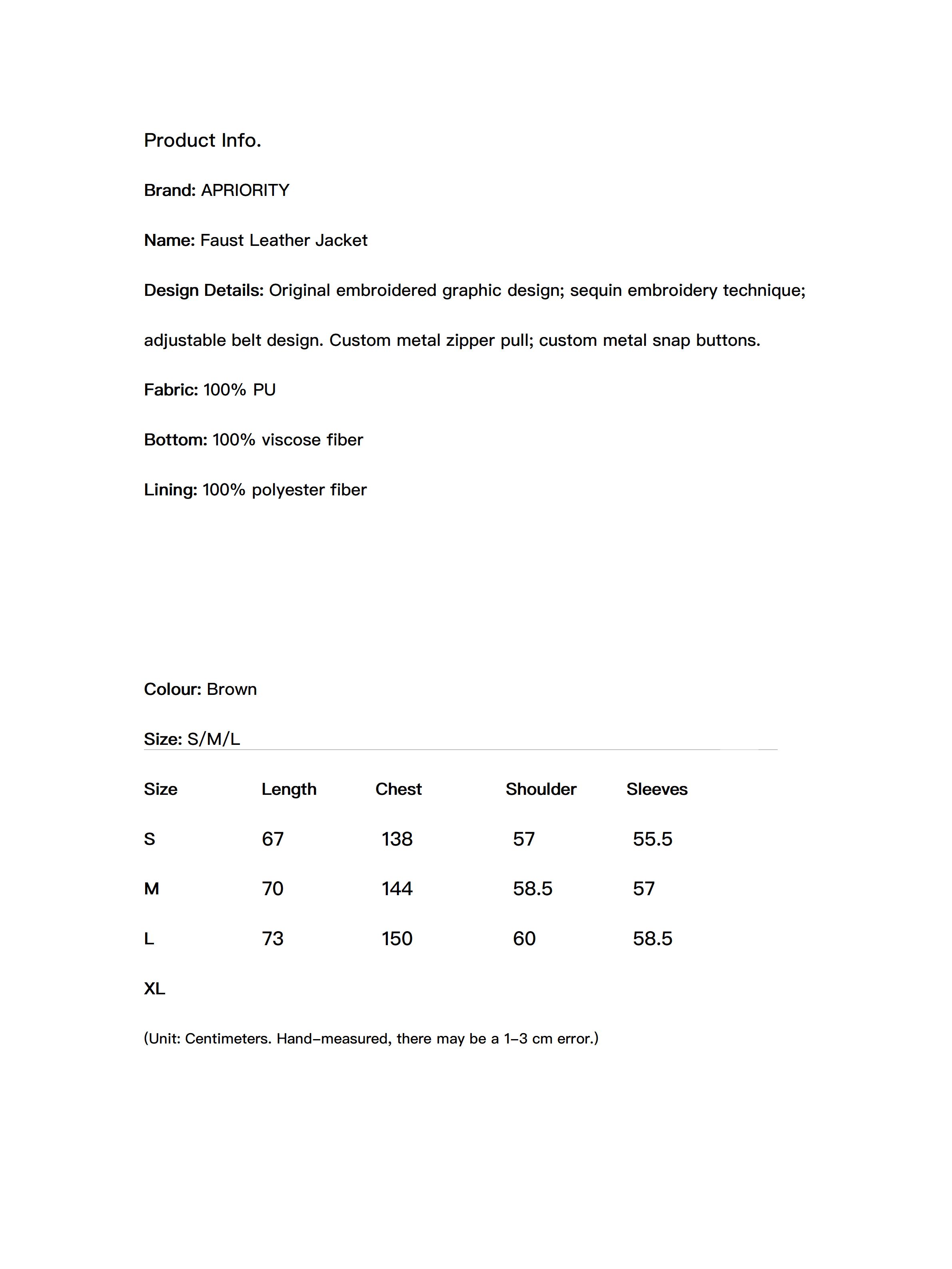 Faust Leather Jacket