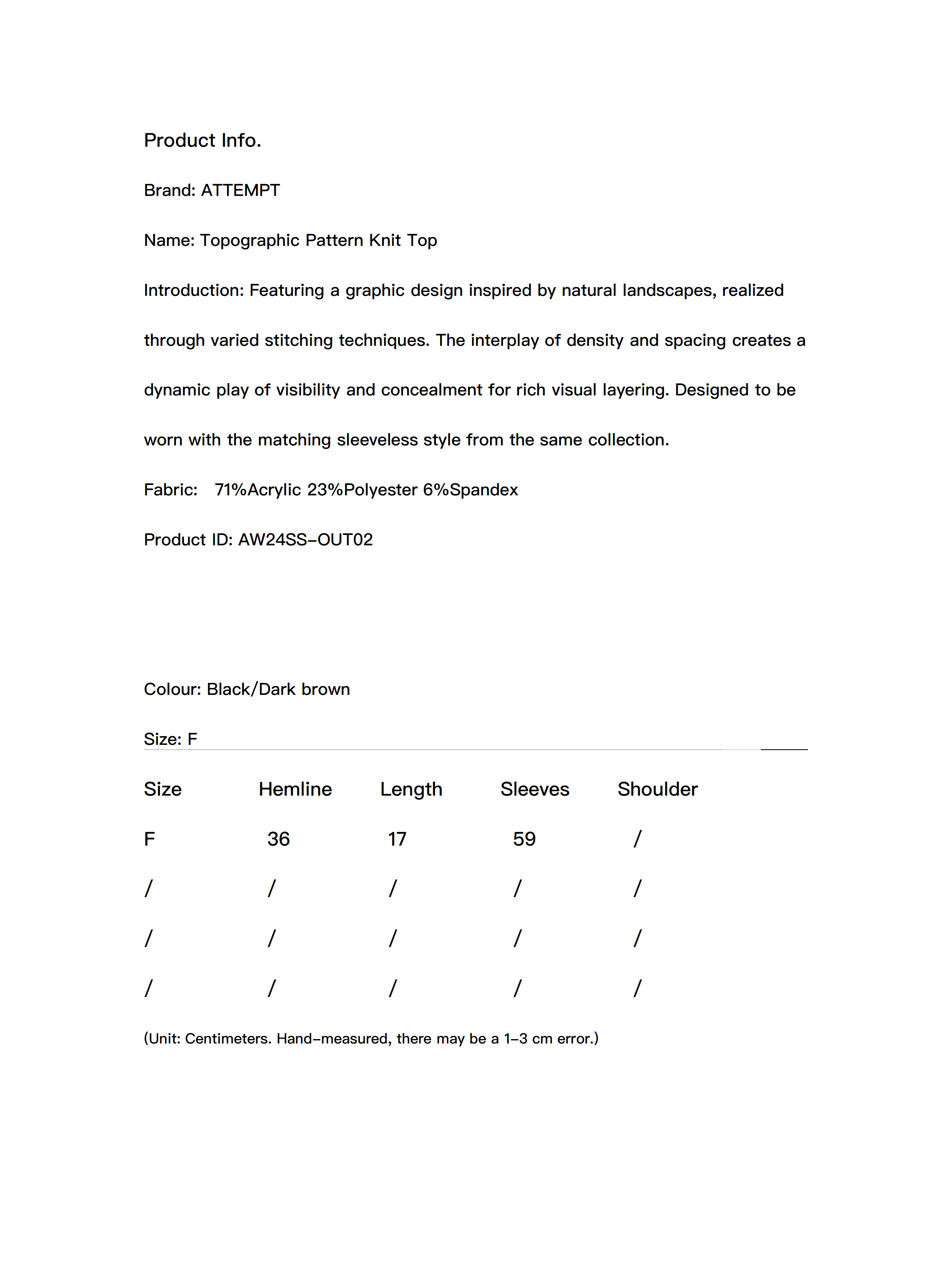 Topographic Pattern Knit Top