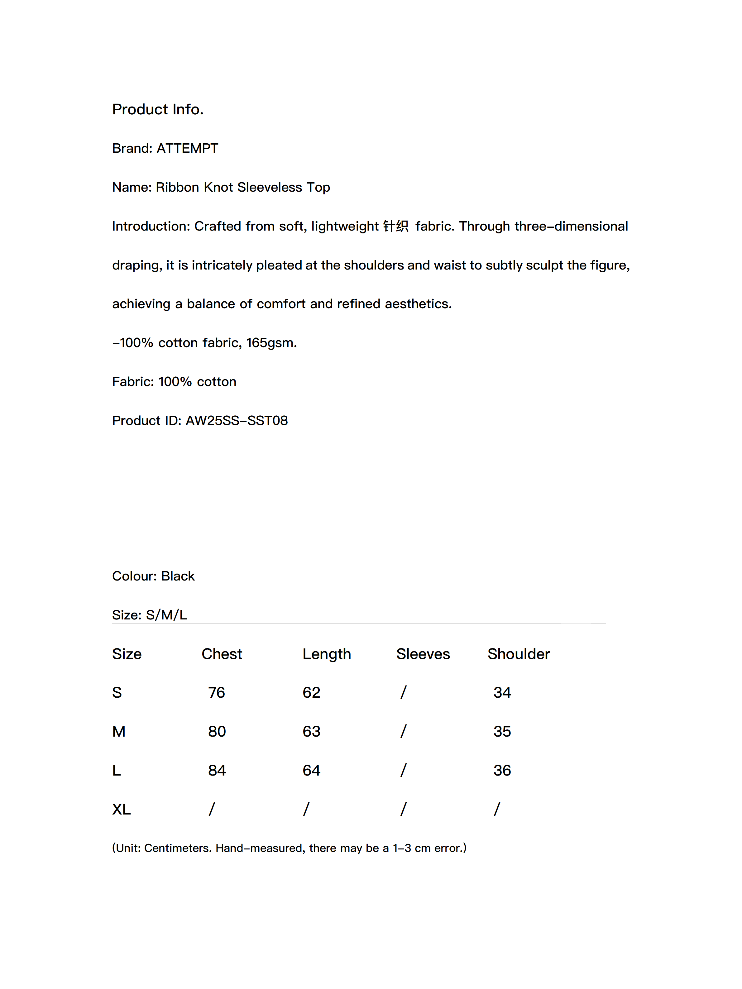 Ribbon Knot Sleeveless Top