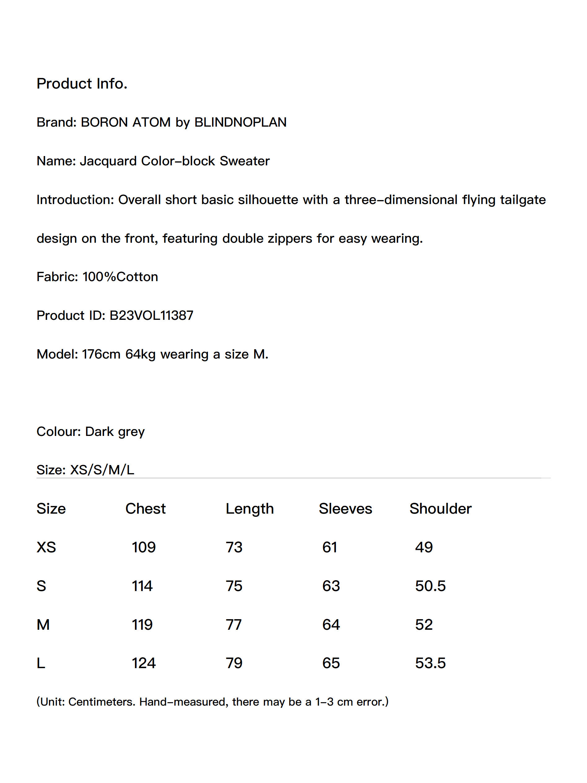 Jacquard Color-block Sweater