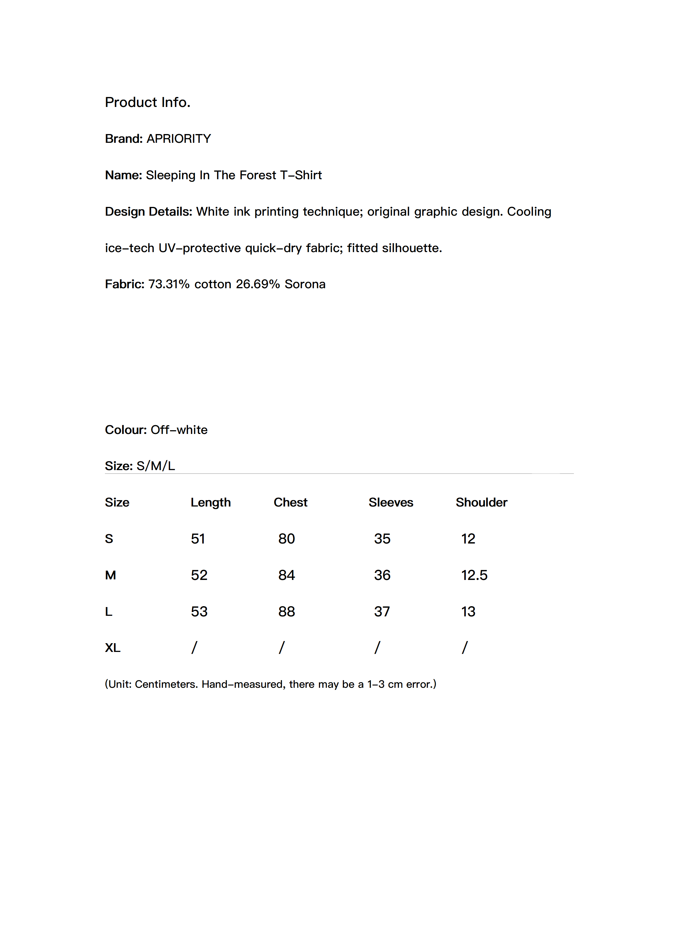 Sleeping In The Forest T-Shirt