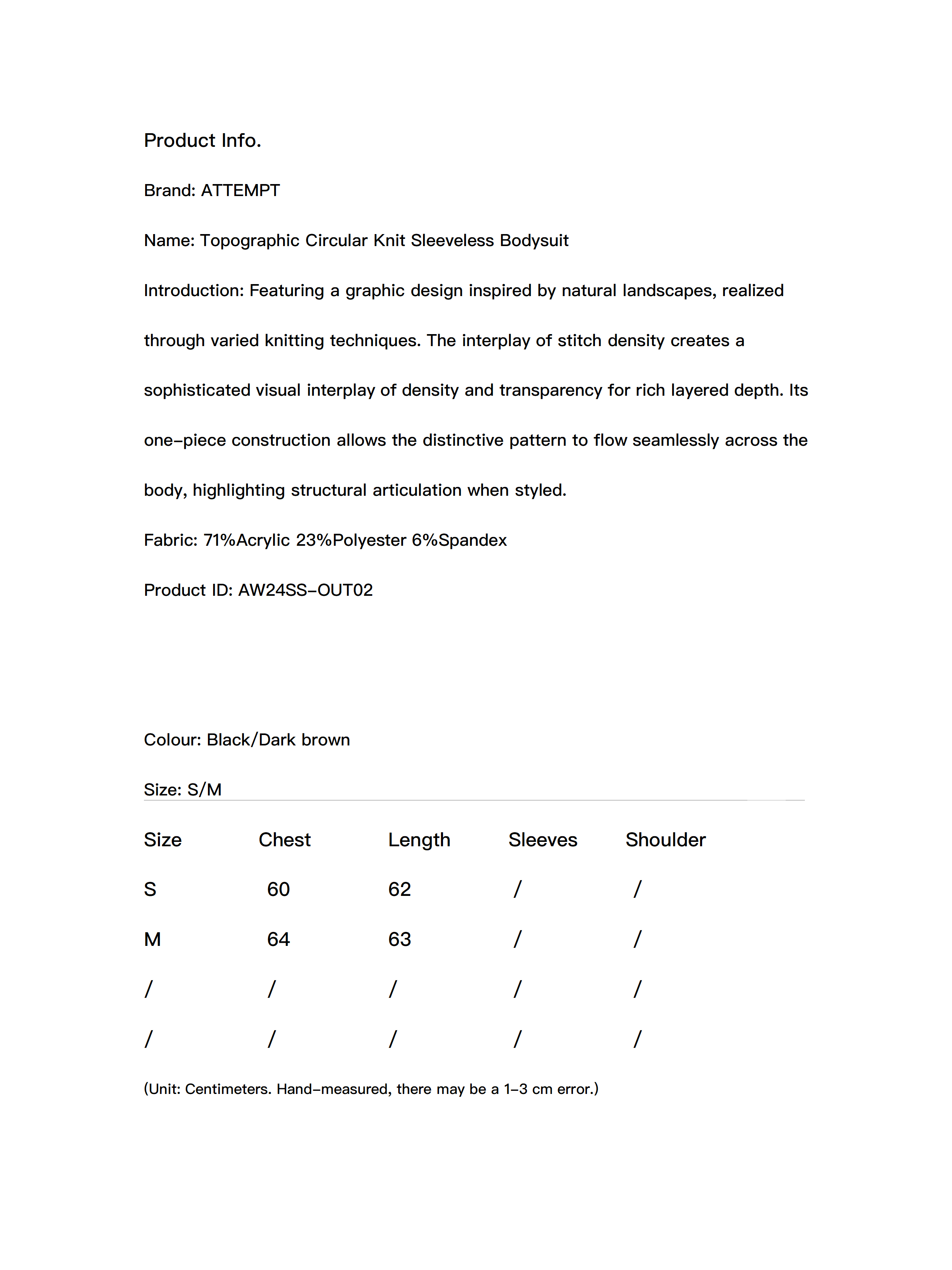 Topographic Circular Knit Sleeveless Bodysuit