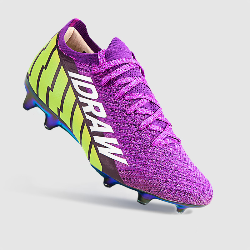 iDraw Swordsman 16 Max FG Custom-Fit Football Boots for Wide Feet - Retro Purple
