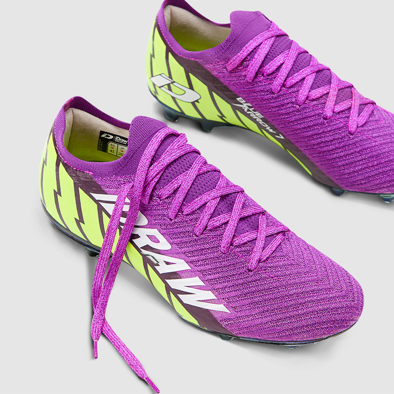 iDraw Swordsman 16 Max FG Custom-Fit Football Boots for Wide Feet - Retro Purple