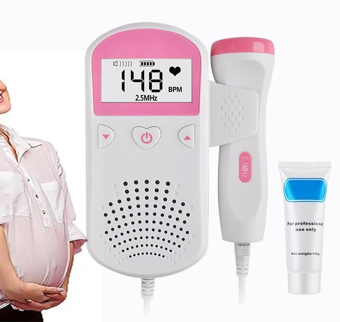 Bags for Baby Heartbeat Accessories Portable Pregnancy Doppler Fetal Heart Rate Bag for New Moms Easy to Operate
