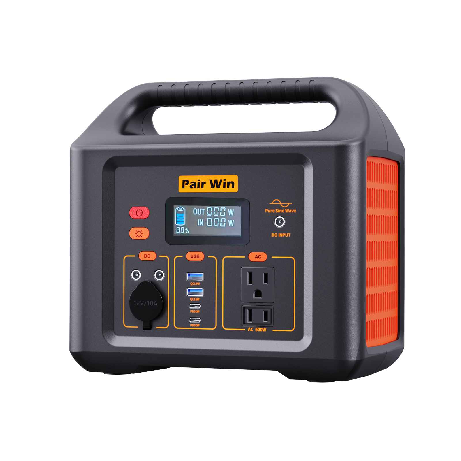 Pairwin accumulator battery emergency power supply