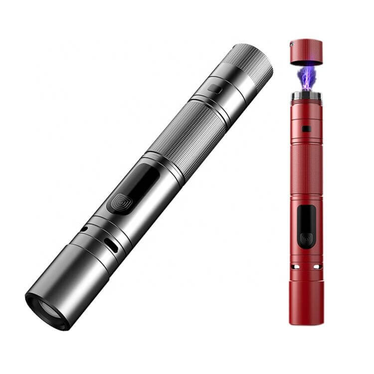 【SG-X29】🔥New Double Arc Self Defense Flashlight White Laser High Brightness Multi mode Focusing and Self Defense Igniting Flashlight