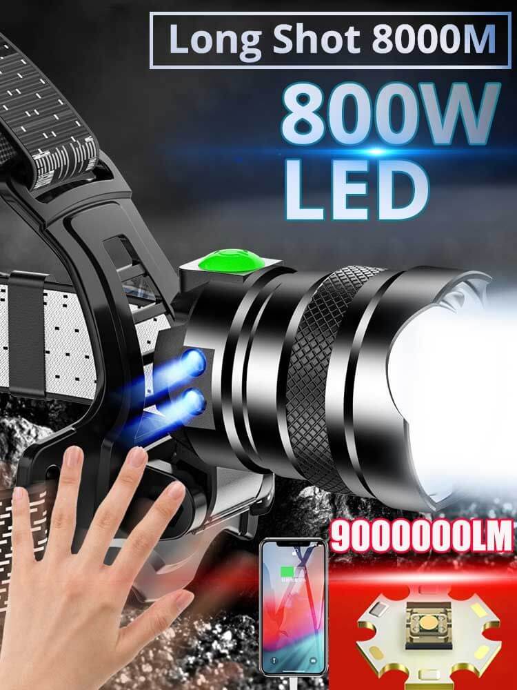 【SG-X8】New Design Type-C Fast Charging Headlamp - Zoomable and Super Bright