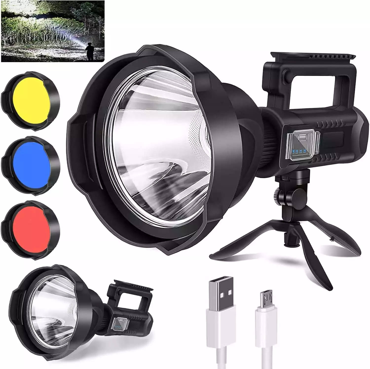 Super Bright Rechargeable Tactical Outdoor Searchlight