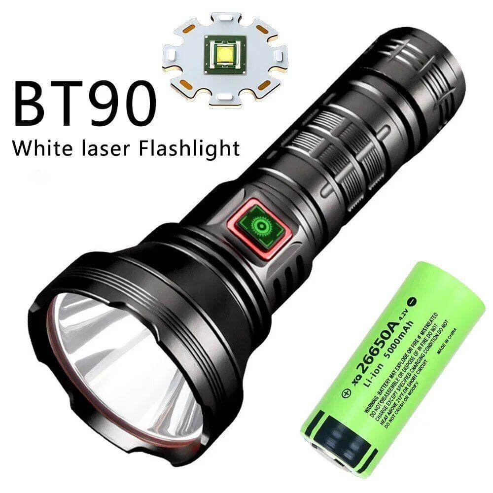 Super Bright Long Range Rechargeable Tactical Outdoor Flashlight 26650 Battery