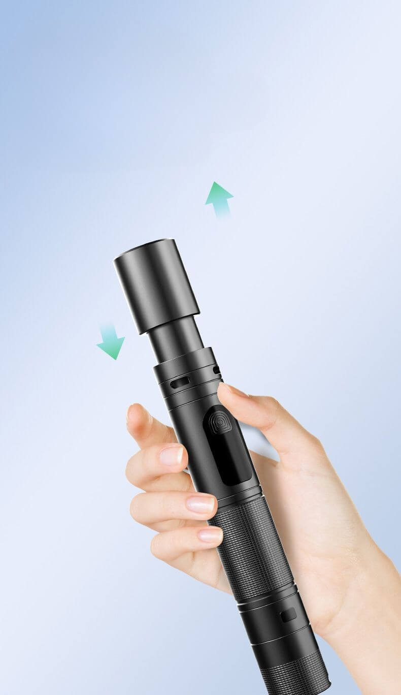 【SG-X29】🔥New Double Arc Self Defense Flashlight White Laser High Brightness Multi mode Focusing and Self Defense Igniting Flashlight