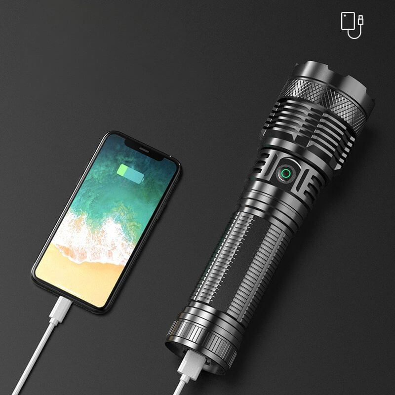 【SG-X22】🔥Super Bright Rechargeable Tactical Laser Zoom Flashlight 100000 Lumens