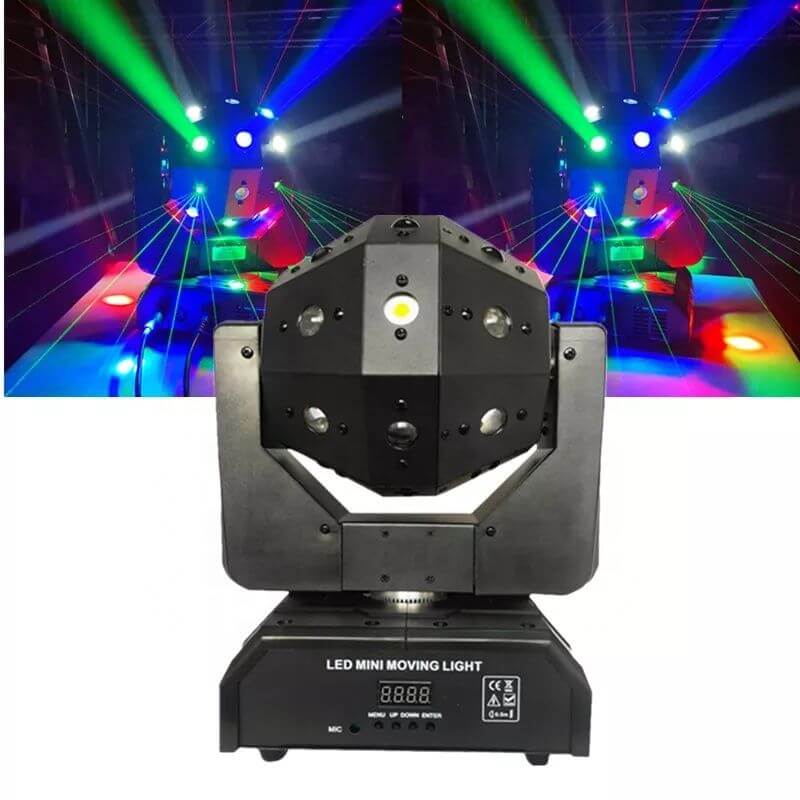 【SG-DJ4】🔥Sunglad RGBW 120W LED Beam / Laser / Strobe DJ Moving Head Light 