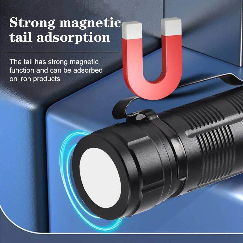 【SG-217】🔥Flashlight Usb Charging Ultra Powerful Rechargeable Battery Camping High Power Led Portable Lamp Torch Spotlights Fishing