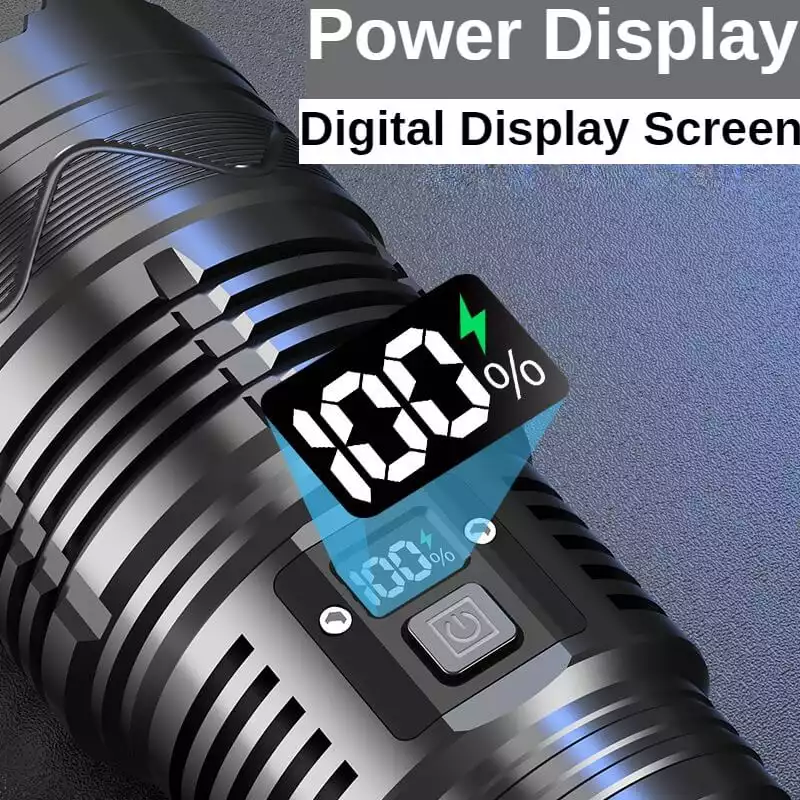 【SG-X14】🔥⏰Super Bright Rechargeable Powerful Tactical Laser Zoom Flashlight 70000 High Lumens