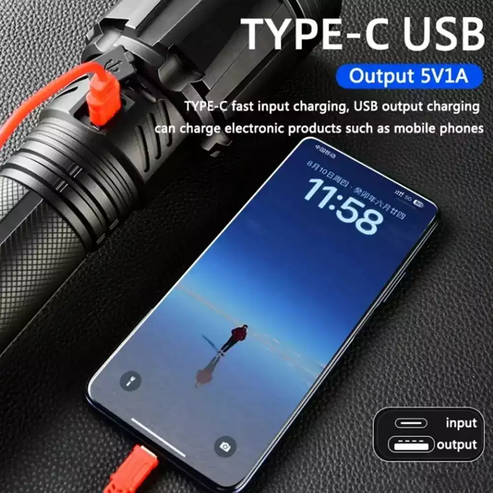 【SG999】🔥⏰Brightest Rechargeable Tactical Flashlight 150000 Lumens