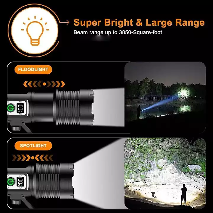 【SG310】🔥🎁Last Day Promotion- SAVE 80%🏠 Super Bright Rechargeable Most Powerful Searchlight 200000 Lumens