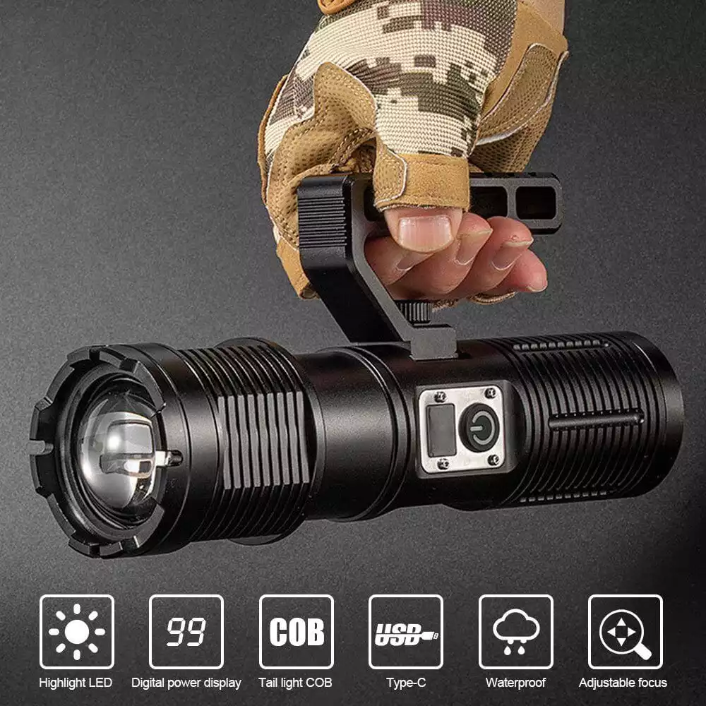 【SG310】🔥🎁Super Bright Rechargeable Most Powerful Searchlight Multifunctional Flashlight