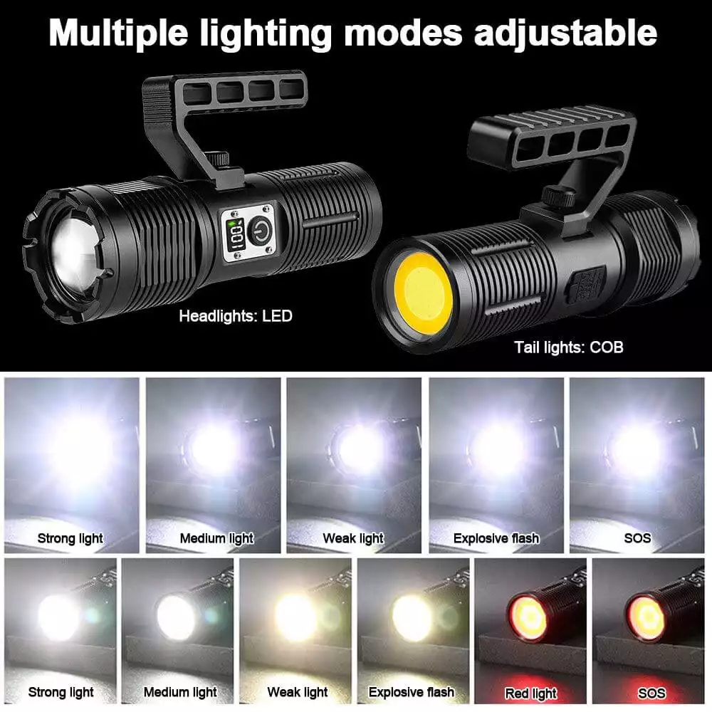 【SG310】🔥🎁Super Bright Rechargeable Most Powerful Searchlight Multifunctional Flashlight