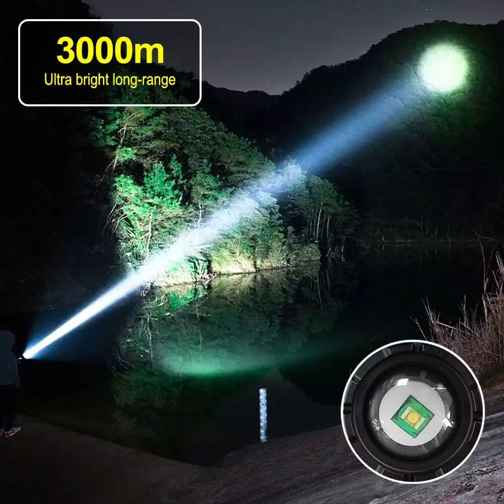 【SG310】🔥🎁Super Bright Rechargeable Most Powerful Searchlight Multifunctional Flashlight