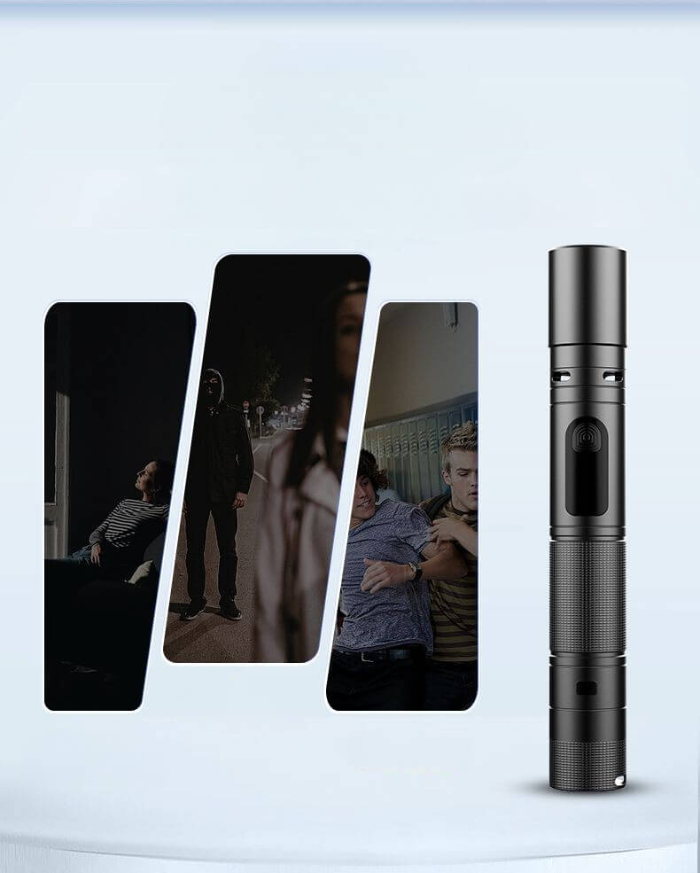 【SG-X29】🔥New Double Arc Self Defense Flashlight White Laser High Brightness Multi mode Focusing and Self Defense Igniting Flashlight